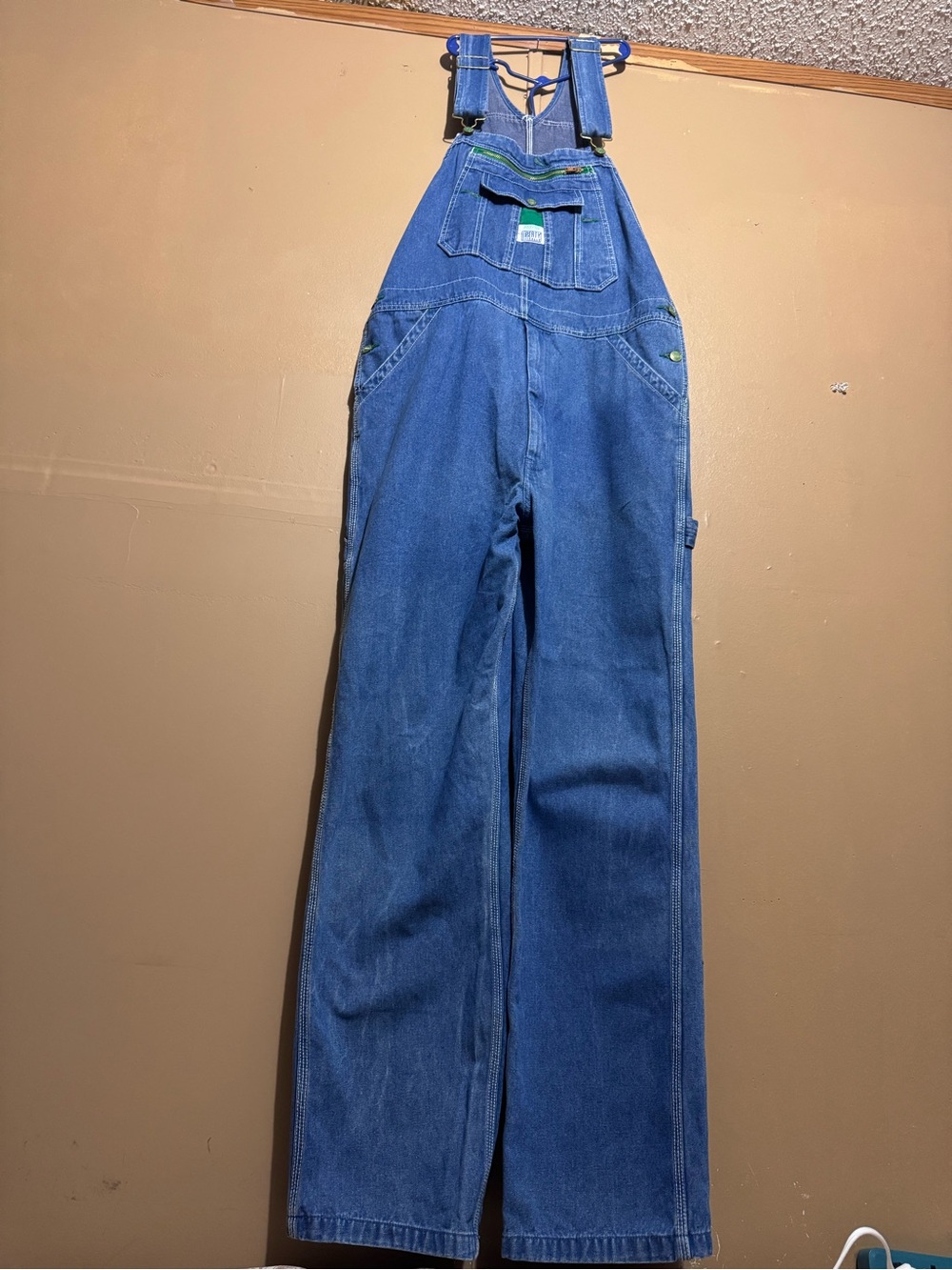 Liberty Men's Classic Denim Bib Overalls Blue Workwear 36x34 MOV14006SW